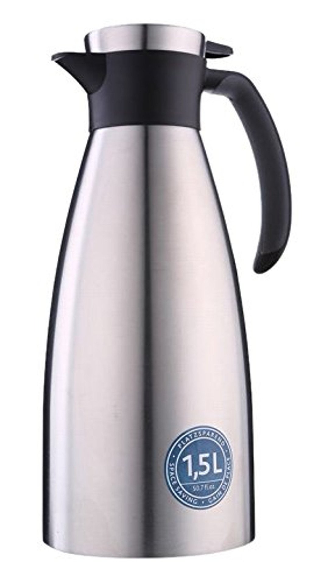 Emsa 514499 Soft Grip Quick-Tip vacuum jug 1.5 litres, blackberry