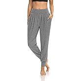 DIBAOLONG Womens Yoga Joggers Loose Workout Sweat Pants Comfy Lounge Pants with Pockets