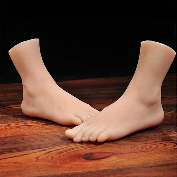 1 Pair Foot Display Mannequin, 39 Silicone Model Feet Mannequin Female