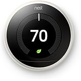 Nest Learning Thermostat 3rd Generation, White, Works with Amazon Alexa