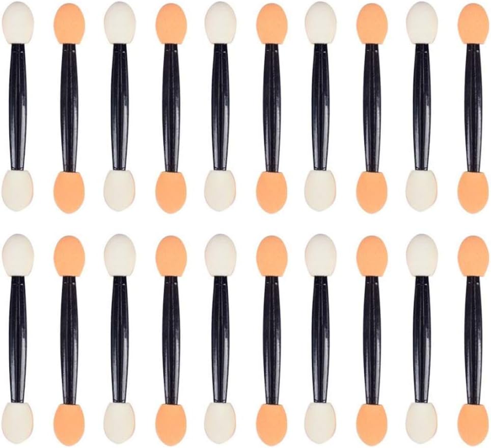 (23 Pack) Eyeshadow Applicator Brush Sponge Tipped Makeup Tool Dual Sides Eyeshadow Applicator Brush Comestic for Lady Women Beauty