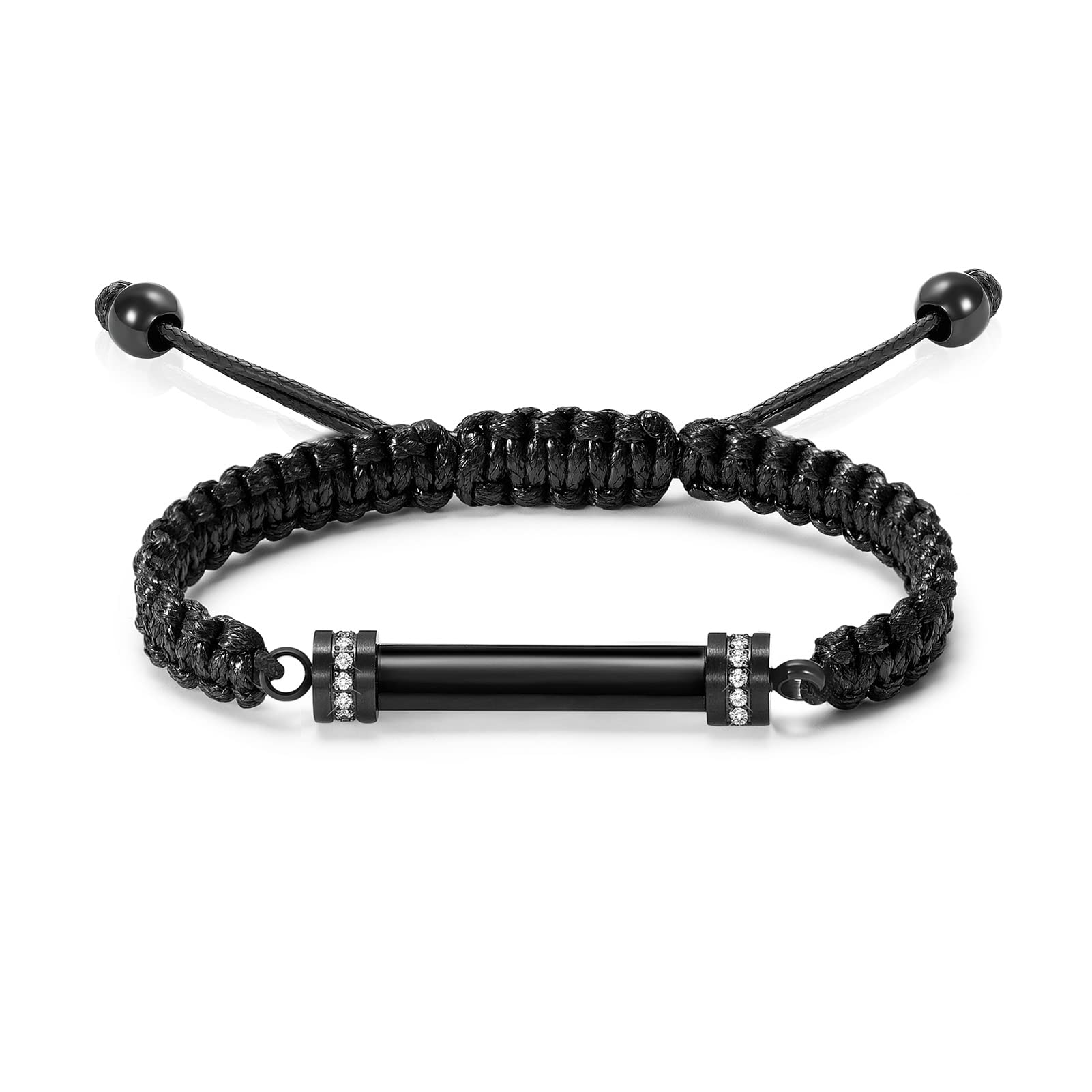 "Cylinder Cremation Bracelet for Ashes Urn Jewelry Stainless Steel Memorial Keepsake Urn Bracelet Bangle Ashes Holder, Stainless Steel"