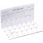 2 Year Planner Calendar Refill - Pocket Sized Calendar Insert - Ideal | for Purses, Briefcases, or Backpacks - 6 - inches x 3 5/8 inches