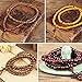 FIBO STEEL 8Pcs 8mm Wood 108 Mala Beaded Bracelet for Men Buddha Bracelet Elastic