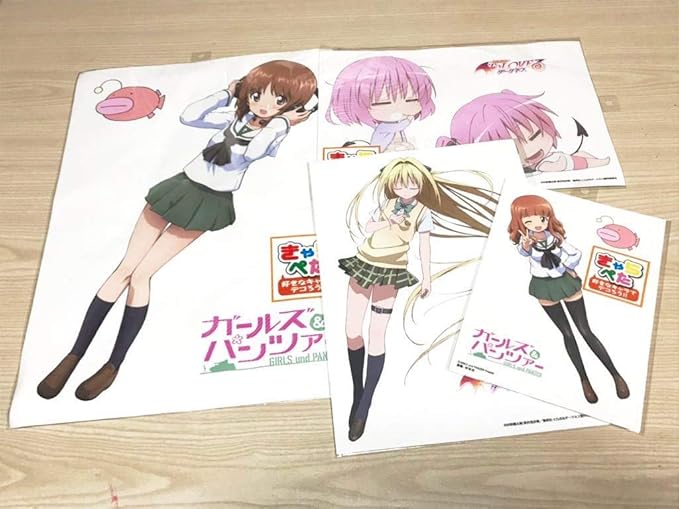 Amazon Co Jp A きゃらぺた ガールズ パンツァー Toloveる ダークネス ステッカー 布ステッカー シール 貼って剥せる セット まとめ売り アニメ グッズ ホビー 通販