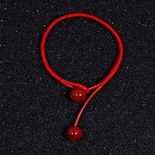 MAGA 1 Fashion Lucky Red String Handmade Ceramic Beads Braided Rope Bracelets Red Thread Charm Bracelets for Women Jewelry Gifts