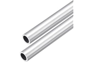 DMiotech 2Pack (20mm OD x 18mm ID) 6063 Aluminum Round Tube 300mm Length Industry Metal Tubing for Machinery Frame Construction DIY Projects