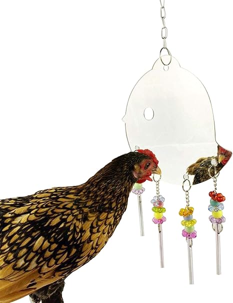 Amazon Co Jp ぶら下がっている鶏の鏡のおもちゃ 鶏のおもちゃ ひよこの鶏の小屋のための木製のつつくおもちゃ 採餌の小屋のおもちゃ 鶏 のひよこのオンドリのための鏡の鶏の木の鏡のおもちゃ ペット用品