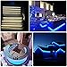 EMANER RGB Strip Light 16.4ft, 5050SMD Flexible Strip Light Waterproof 300pcs LEDs, Remote Control Strip Light DC 12V with Plug in Power Adapter, Home Cabinet Color Change Strip Light Party Decor