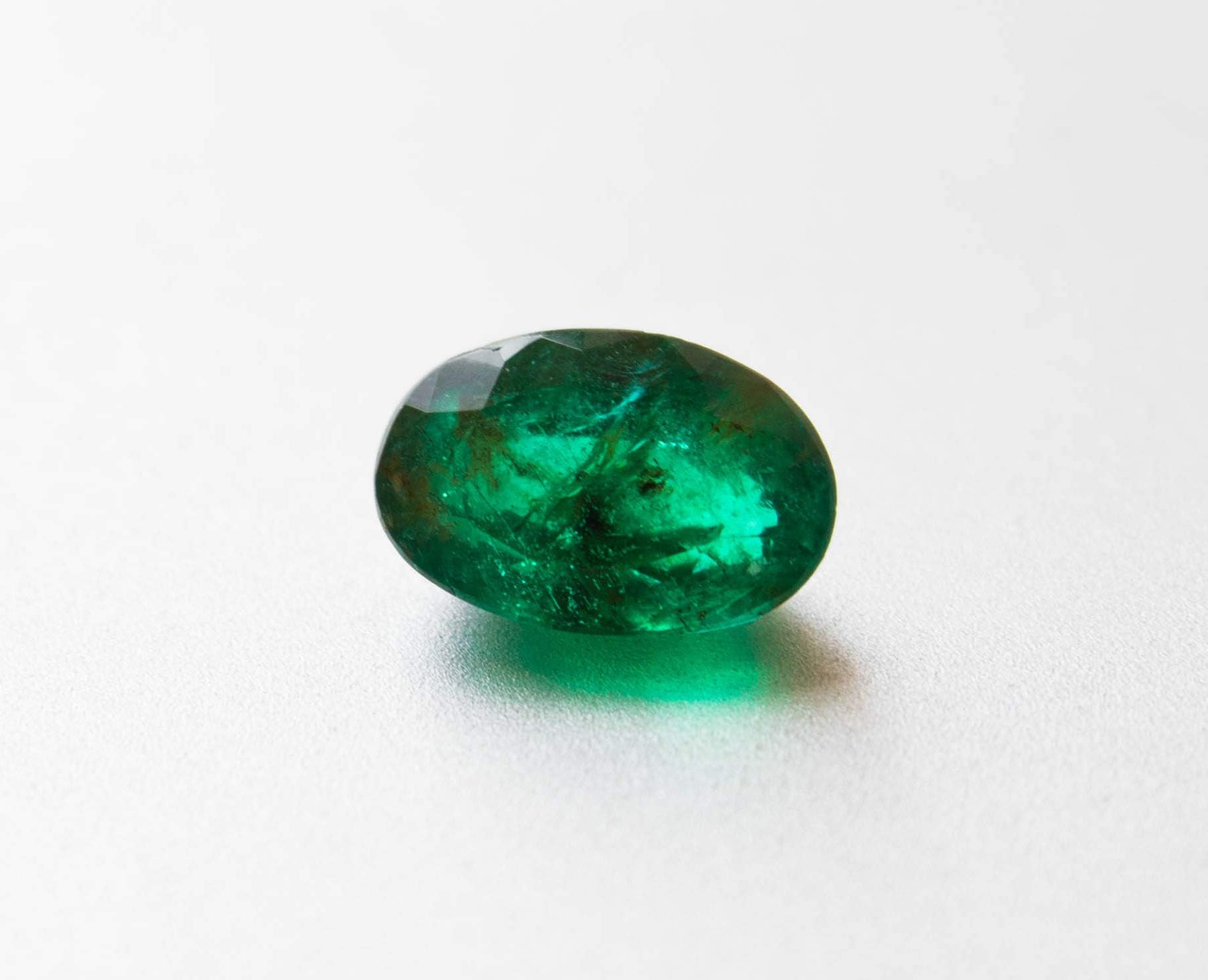 Green Natural Zambian Emerald Gemstone| 8.50 x 5.60 x4.50 mm Oval Faceted Loose Cut Stone |1.4 Carat |Jewelry Making| Panna |Certified Gem|Ring Size Gemstone|AAA Quality May Birthstone
