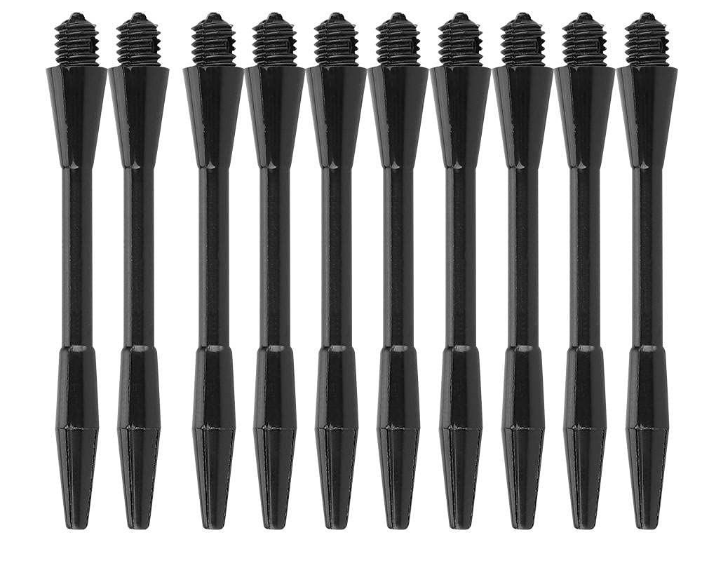 Leylor Dart Shaft - 100pcs 2.0in Strong Dart Shaft Stick with Plastic PP Nylon Rod Pole for DIY Dart (Black)