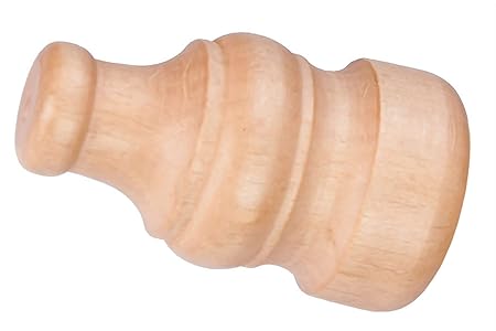 Ianpav Wooden Finials 28mm Classic 2pc Beech Amazon Co Uk