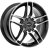 Motiv 434MB 16x7.5 5x100/5x4.5" +40mm Black/Machined Wheel Rim 16" Inch
