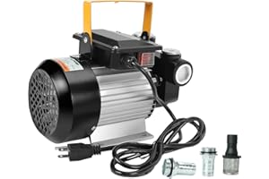 CAQEG 110V AC 550W Self Priming Electric Transfer Pump, 60L/min Oil Transfer Pump Fuel Diesel Kerosene Biodiesel Pumps For Vehicles, Construction Sites, Farms