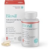 Biosil Advanced Bone Support - 60 Capsules - 30-Day Supply | Supports Bone Density, Flexibility &amp; Collagen Formation with Patented ch-OSA Complex, Inositol, MK7 &amp; Vitamin B12