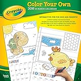 Crayola Color Your Own - 2016 Calendar 12 x 12in