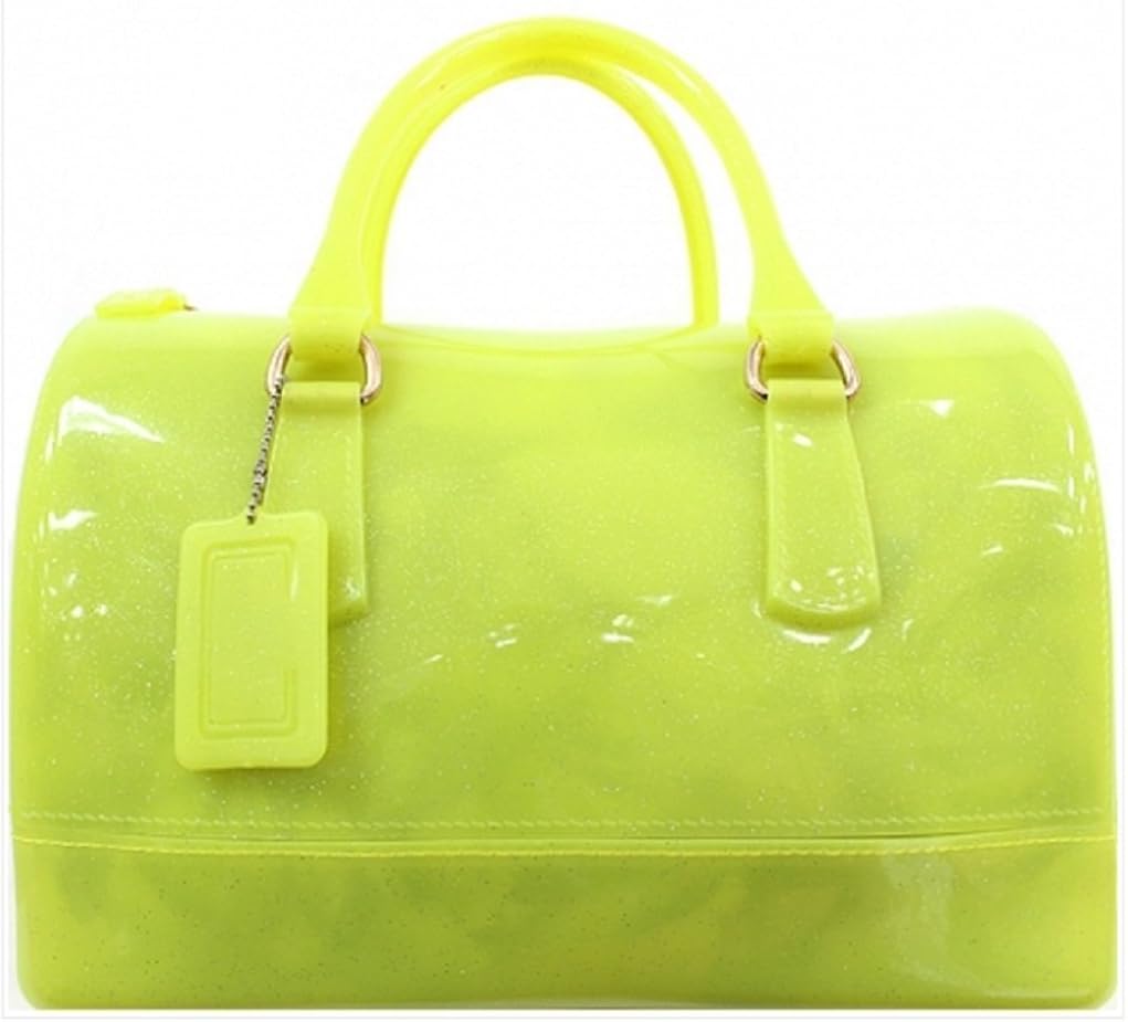 neon yellow purse