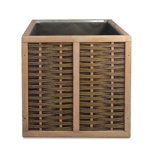 Weidenprofi wehochb-8080 Macetero, Madera Natural, 80 x 80 x 80 cm ...