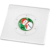 CY craft Cookie Decorating Turntable with Anti-Slip Silicone Mat,Cup Cake Sugar Icing Cookie Decorating Supplies Tools,Clear Acrylic Small Lazy Susan Turn Table,6.3 x 6.3 Inch,Square,Pack of 1