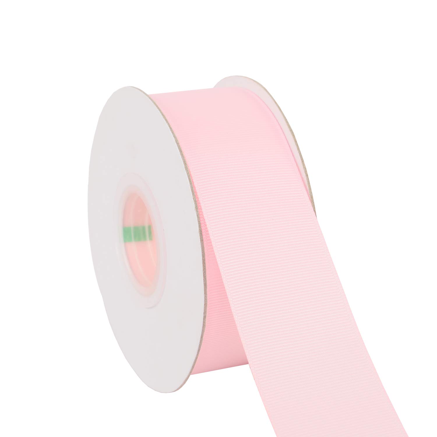 Ribbonitlux 38mm Wide Solid Grosgrain Ribbon 22 Meters (117-Light Pink, Set for Gift Wrapping, Party Decor, Sewing Applications, Wedding and Craft