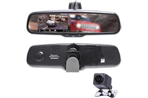 Master Tailgaters 10.6" OEM Rear View Mirror Dash Cam with 4.3" LCD Screen + Superior Night Vision | Rearview Universal Fit | HD DVR | Dual Way Video Recorder | Anti Glare | AHD Backup Camera Included