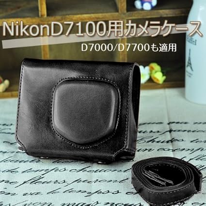 Amazon Nikonp7100用一眼レフカメラケース カメラバッグ レザー 革 カメラケース 一眼レフ デジタルカメラケース おしゃれ 可愛い P7000 P7100 ブラック カメラバック ケース オンライン通販