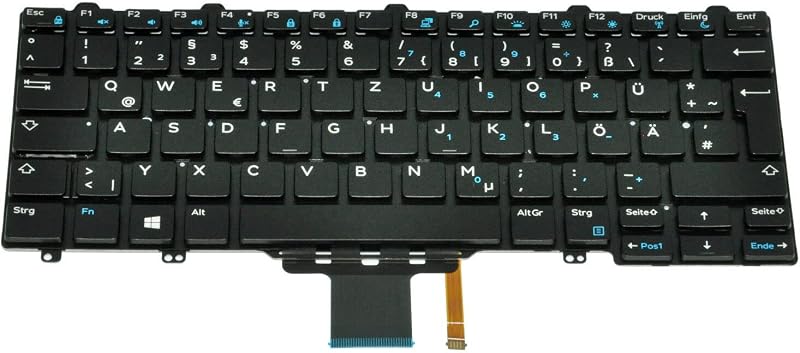 Dell Latitude E7270 E5270 German QWERTZ Backlit Keyboard 769G9