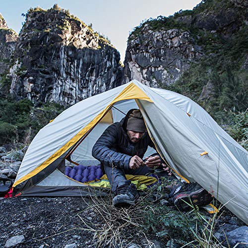 V VONTOX Camping Sleeping Pad - Mat, (Large) Ultra Light Inflatable Sleeping Mat, Suitable for Camping, Backpacking, Hiking, Outing,Mountaineering,Best Self-Help Mat, Inflatable and Compact