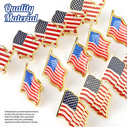 15 Pack 3 Styles American Flag Lapel Pins Pricepulse