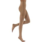 JOBST Relief Waist High Graduated Compression Stockings 30-40mmHg - Comfortable Unisex Design - Closed Toe, Beige, Medium