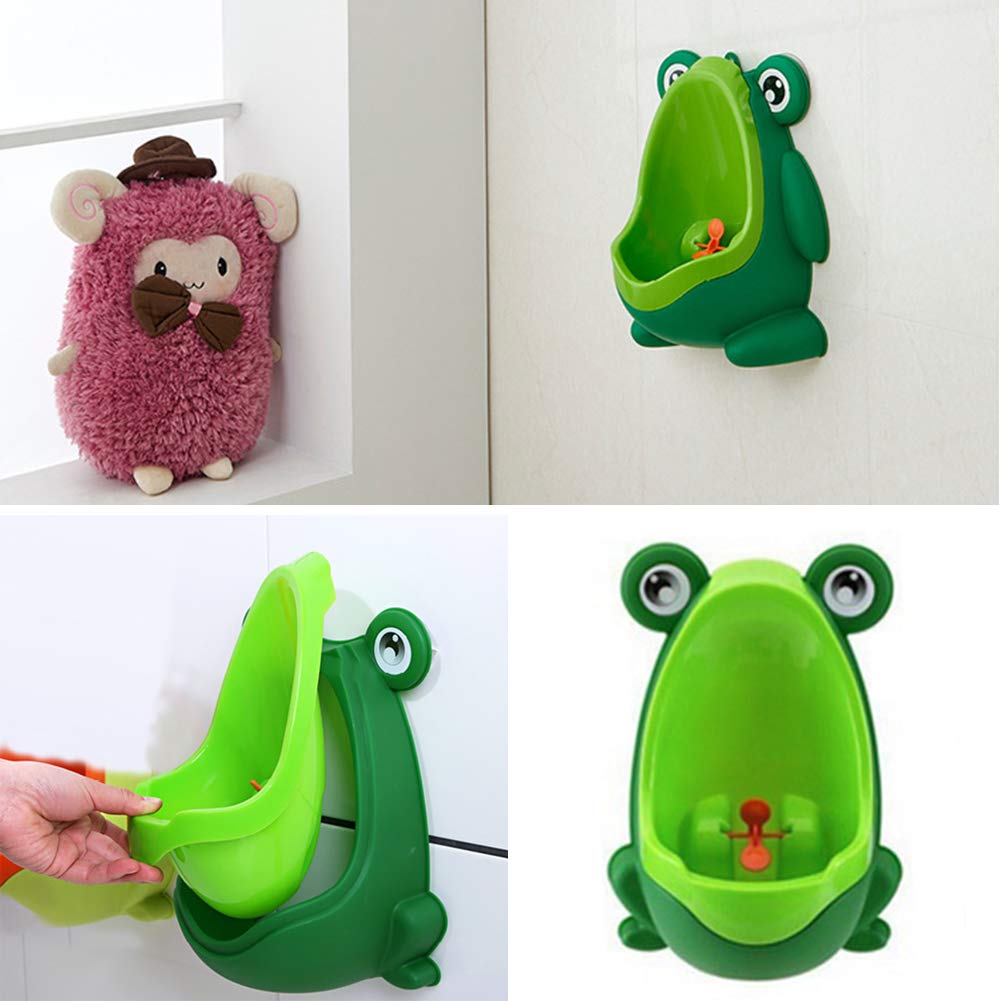 Frog Pee Training,Cute Frog Potty Training Urinal for Boys with Funny Aiming Target,Frog Shape Pee Trainer