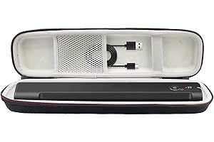 AKOUTA Hard Storage Case Compatible with Epson Workforce ES-50/ES-55R/ ES-60W/ES-65WR/DS-30/DS-70/DS-80W and Epson RapidReceipt RR-60/70W Portable Document Scanner(Black，Case Only)