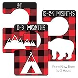 Rustic Woodland Unisex Nursery Closet Dividers, Closet Organizer, Nursery Decor & Baby Gift