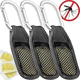 All Natural Citronella Mosquito Repellent for Babies, Infants and Kids, Highly Effective WITHOUT Direct SKIN CONTACT, No Nasty DEET, No Messy Chemical Sprays, Plant Based Insect Protection Clip, 3 Pk