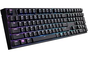 MasterKeys Pro L Mechanical Keyboard with Intelligent RGB, Cherry MX Red Switches, Multiple Lighting Modes and 100% Layout