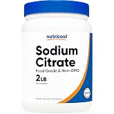 Nutricost Sodium Citrate Powder 2LB (32.4oz) Food Grade, GMO-Free | Emulsifier, Natural Flavor Enhancer, Food Preservant