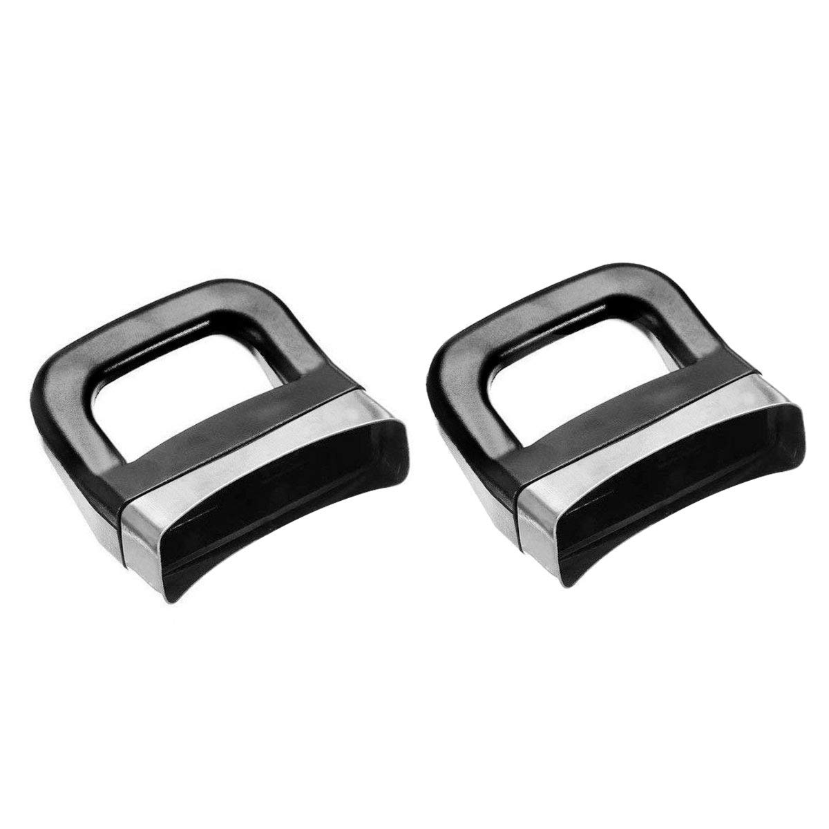 iEFiEL 2Pcs Pot Handles Metal Pressure Short Side Handle Cooker Steamer Grip Sauce Pot Panhandle Holder Replacement for Metal Cookware Black Type A One Size