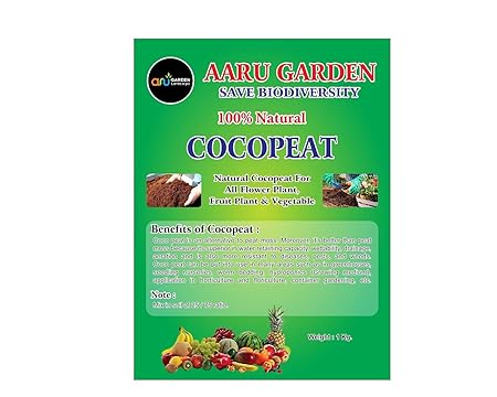 Aaru Garden Organic Cocopeat Fertilizer Manure for Plants, 100% Organic, Cow Dung, Fertilizer for Plants,Cocopeat for Plants 500 Gram*