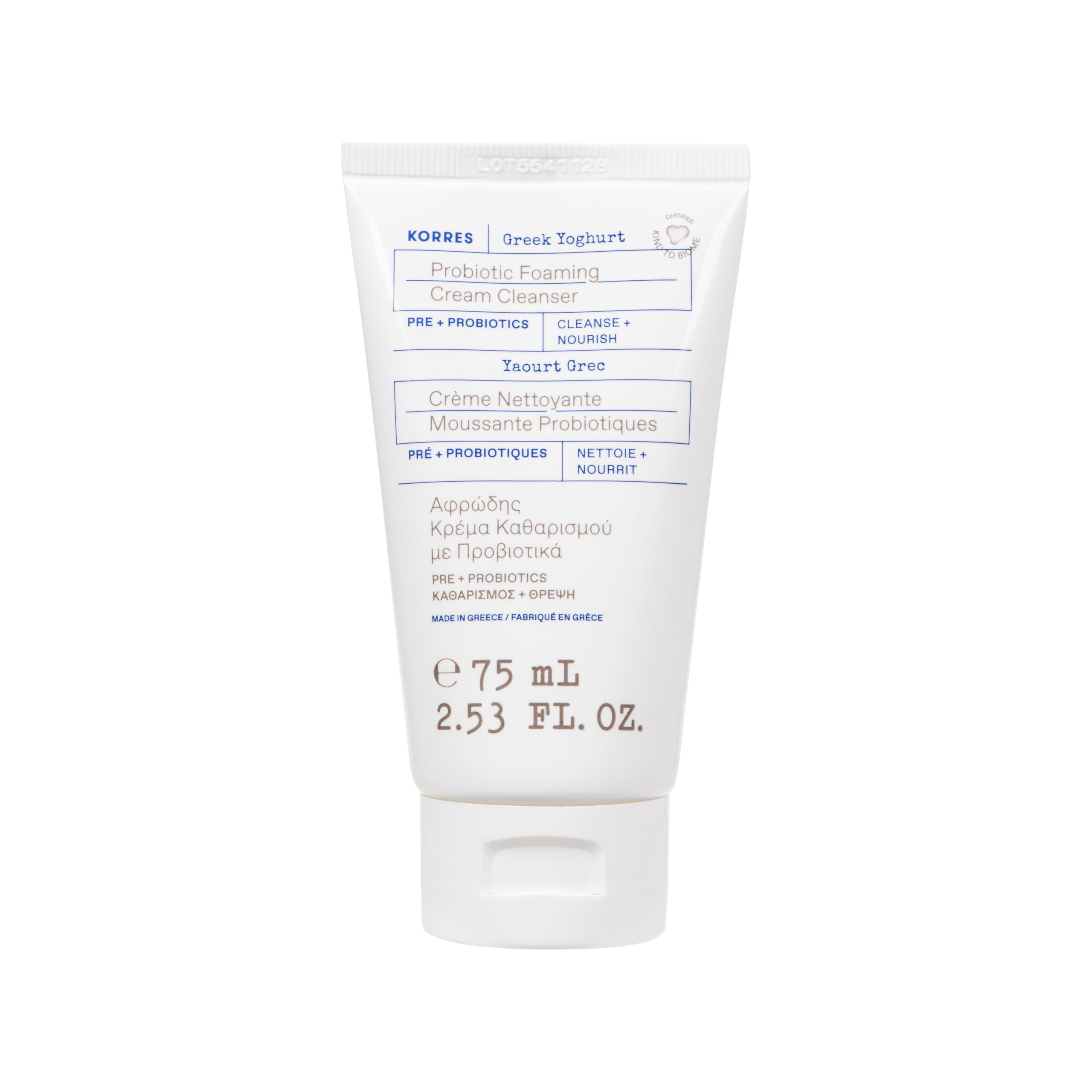 KORRES Greek Yoghurt Foaming Cream Cleanser, 75 ml