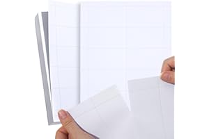 LITPOETIC 250 Piece Blank Printable Business Cards 3.5 x 2, Perforated Card Stock Paper for Inkjet and Laser Printers, 10 Cards Per Sheet - (White)