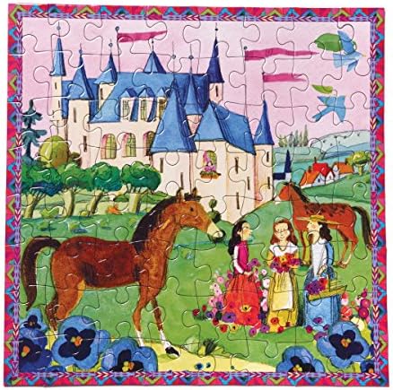 eeBoo Castle Puzzle for Kids, 64 Pieces
