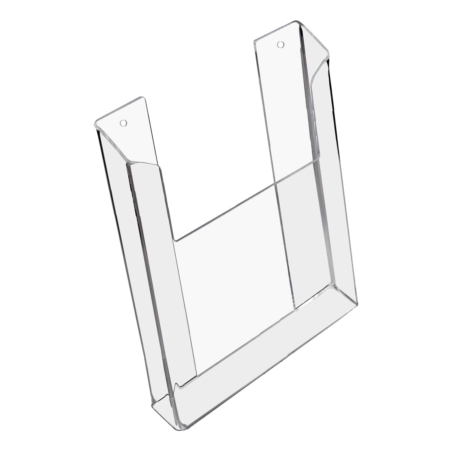 HMF 46843 Wall Brochure Holder Acrylic DIN A4 Portrait Format 22 x 30.5 x 3.5 cm Transparent