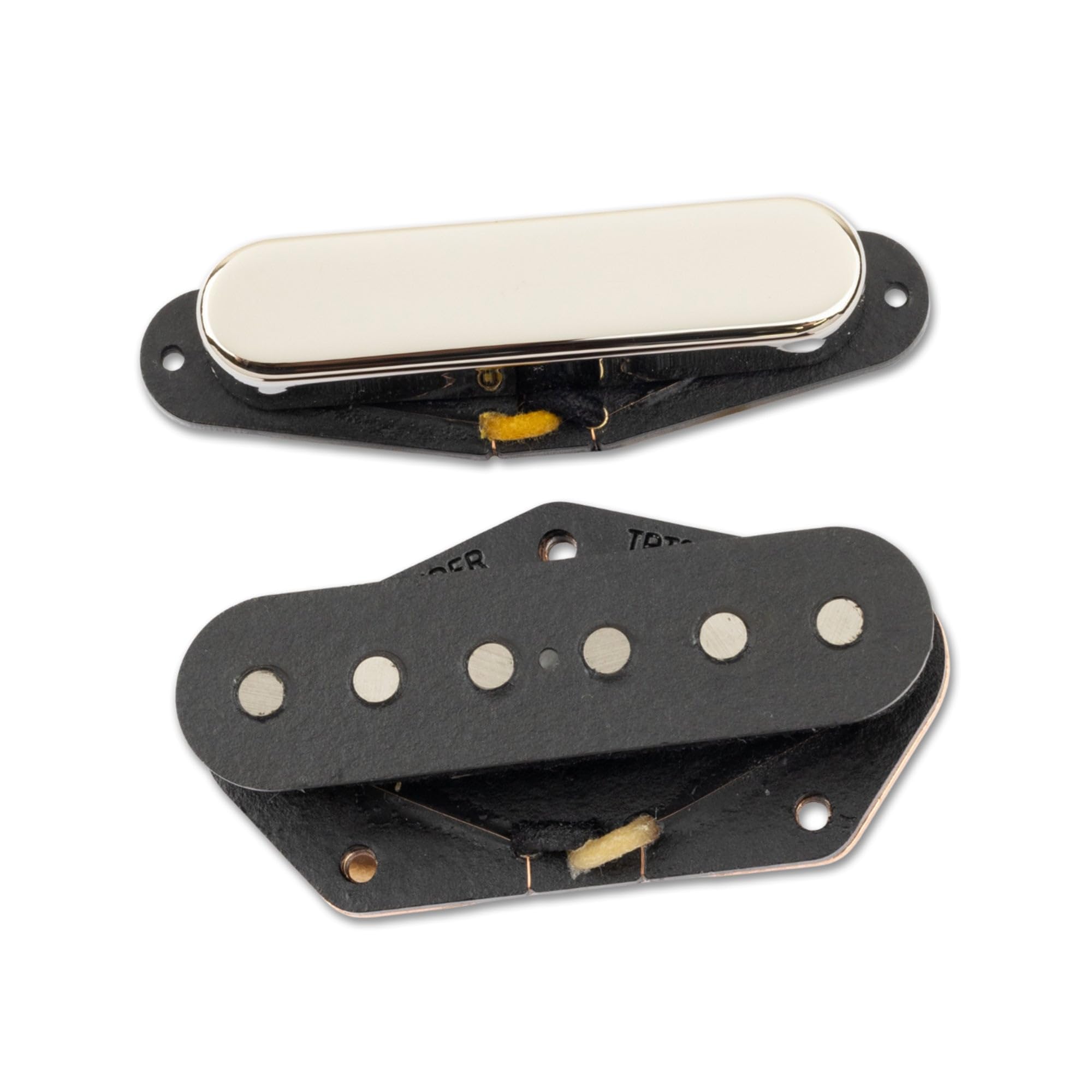 Tonerider Hot Classics Telecaster Pickup Set, Nickel Cover, Flat Poles, Alnico 3 Magnets, Perfect For Overdriven Tones, 5-Year Warranty