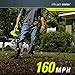 Greenworks 18-Inch Reel Lawn Mower with Grass Catcher 25062 + 7 AMP Blower 24012