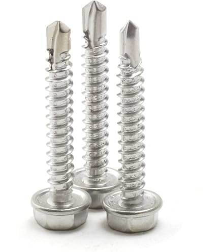 410 SS Inox Hex Washer Wafer Truss Head Tek Roofing Self Drilling Screw Stainless Steel , China - View #2