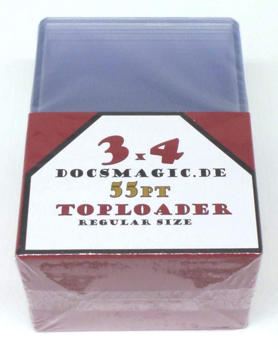 docsmagic.de 4 x 25 Toploader Thick 55pt - 3" x 4" - Standard Size - 70 x 96
