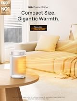 Dreo 1500W Space Heater Ceramic Fan with Thermostat 3 Modes 12H Timer view 2