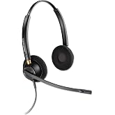 Poly &ndash; EncorePro 520 QD headset (Plantronics)&ndash; Works with Poly Call Center Digital Adapters &ndash; Acoustic Hearing Protection &ndash; Dual ear