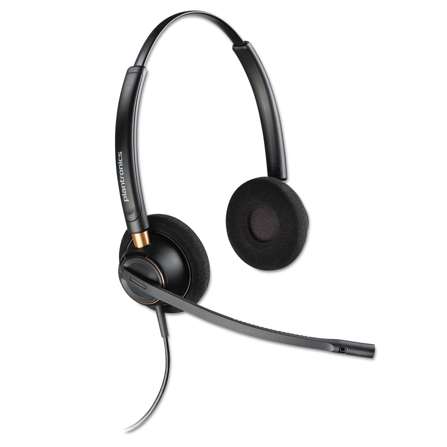 Plantronics HW520 Encorepro Noise Cancelling Over Head Binaural Headset P/N 89434-02 ,black
