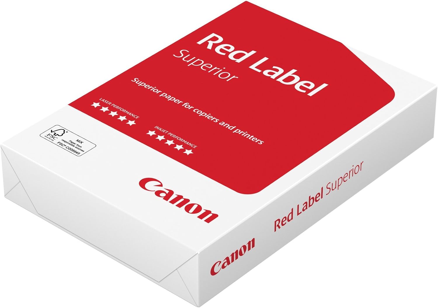 Canon Germany red Label, Superior Business Paper, Suitable for All Printers Brilliant, White CIE 168 (optimised Protective Box). 500